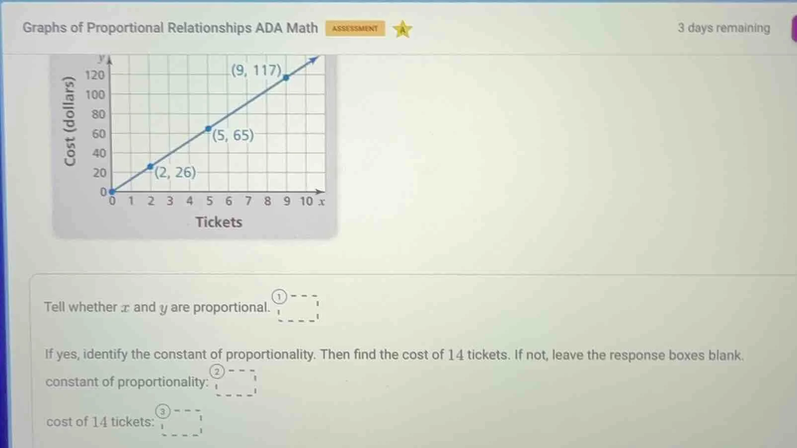 graphs of proportional relationships ada math assessment 3 days remaini…