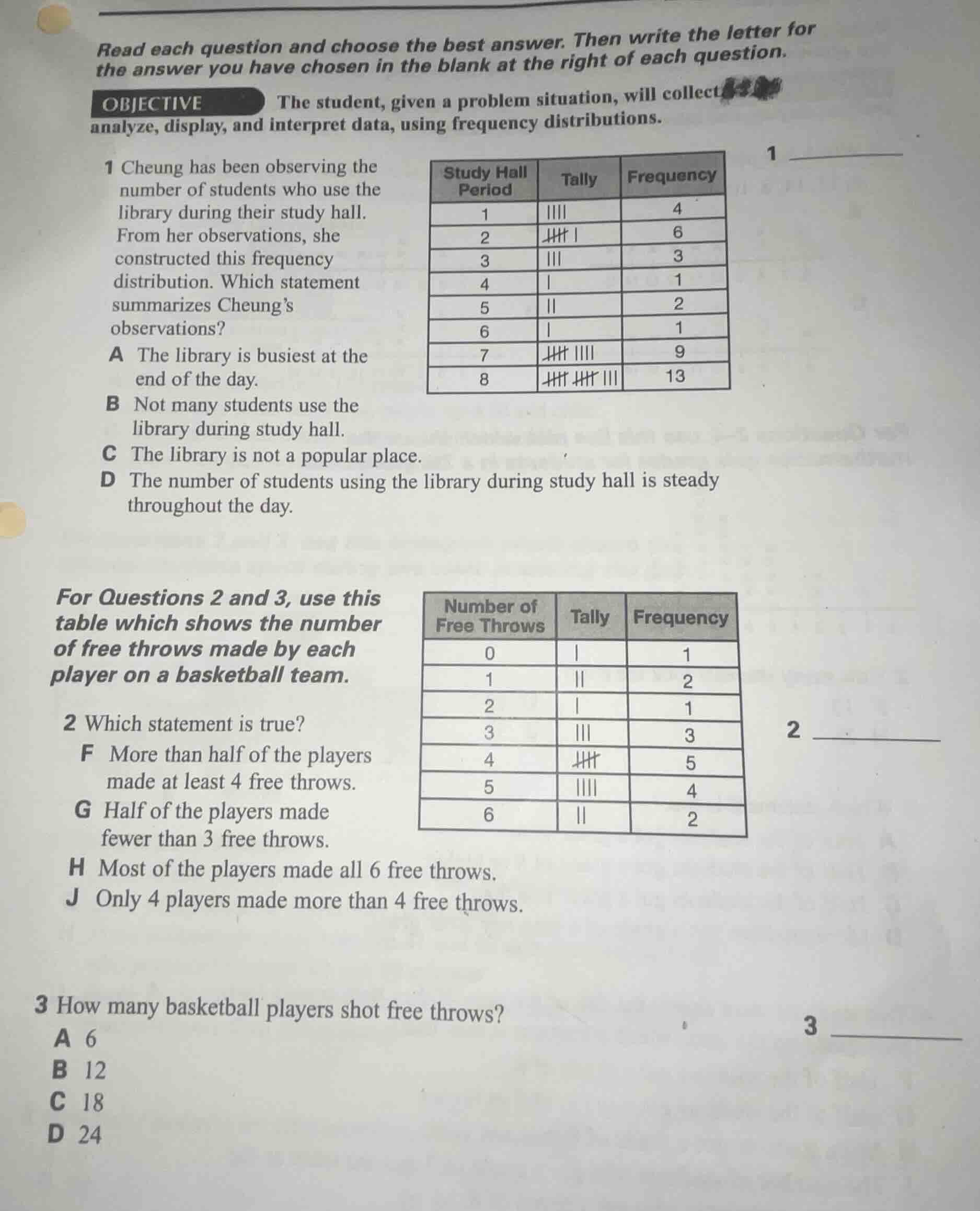 read each question and choose the best answer. then write the letter fo…