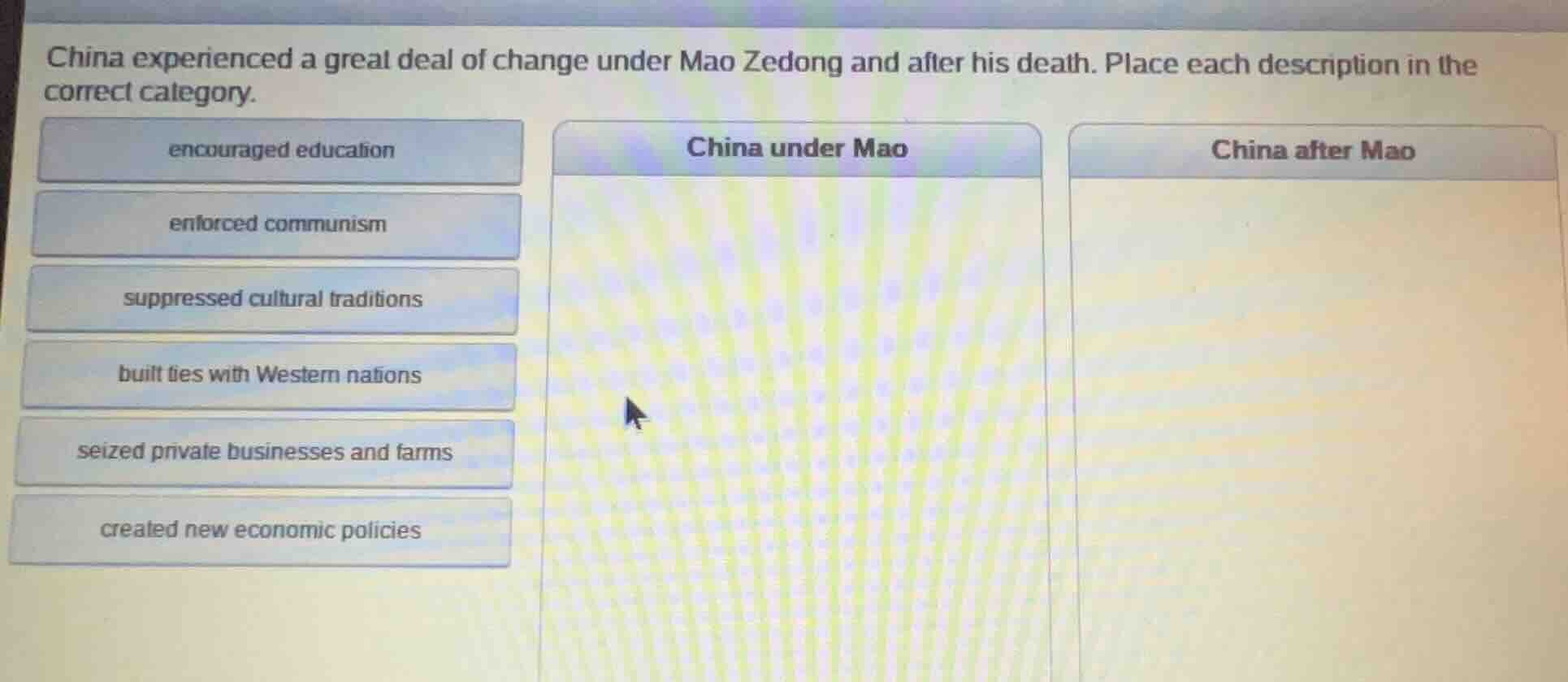 china experienced a great deal of change under mao zedong and after his…