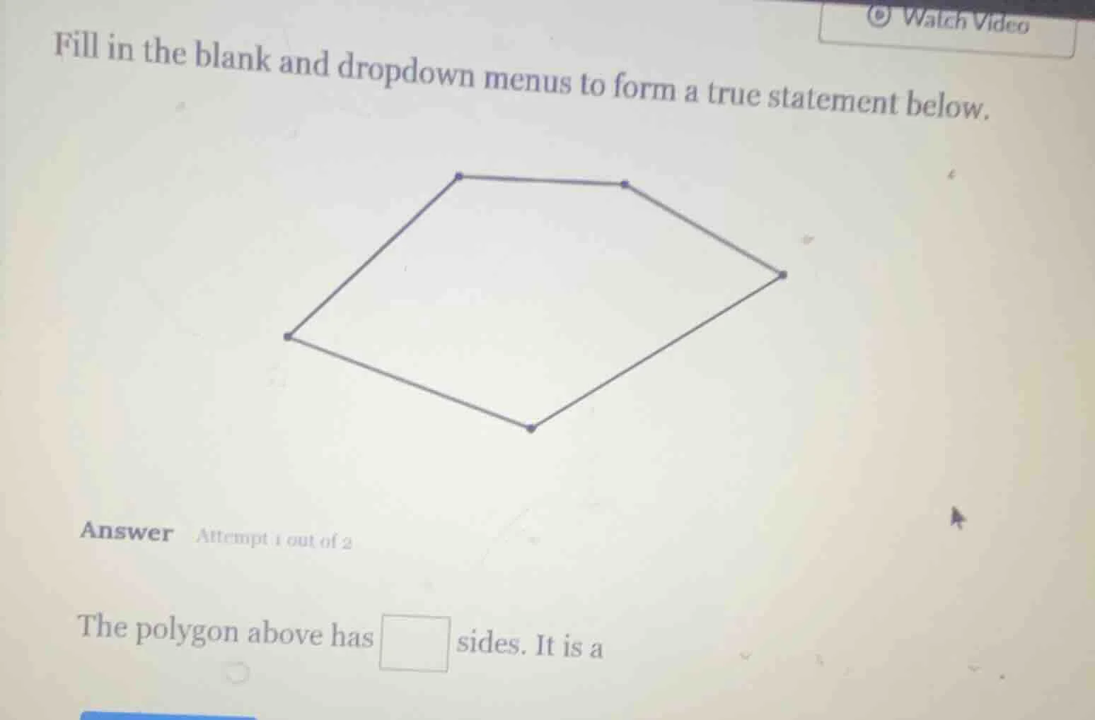 fill in the blank and dropdown menus to form a true statement below. th…