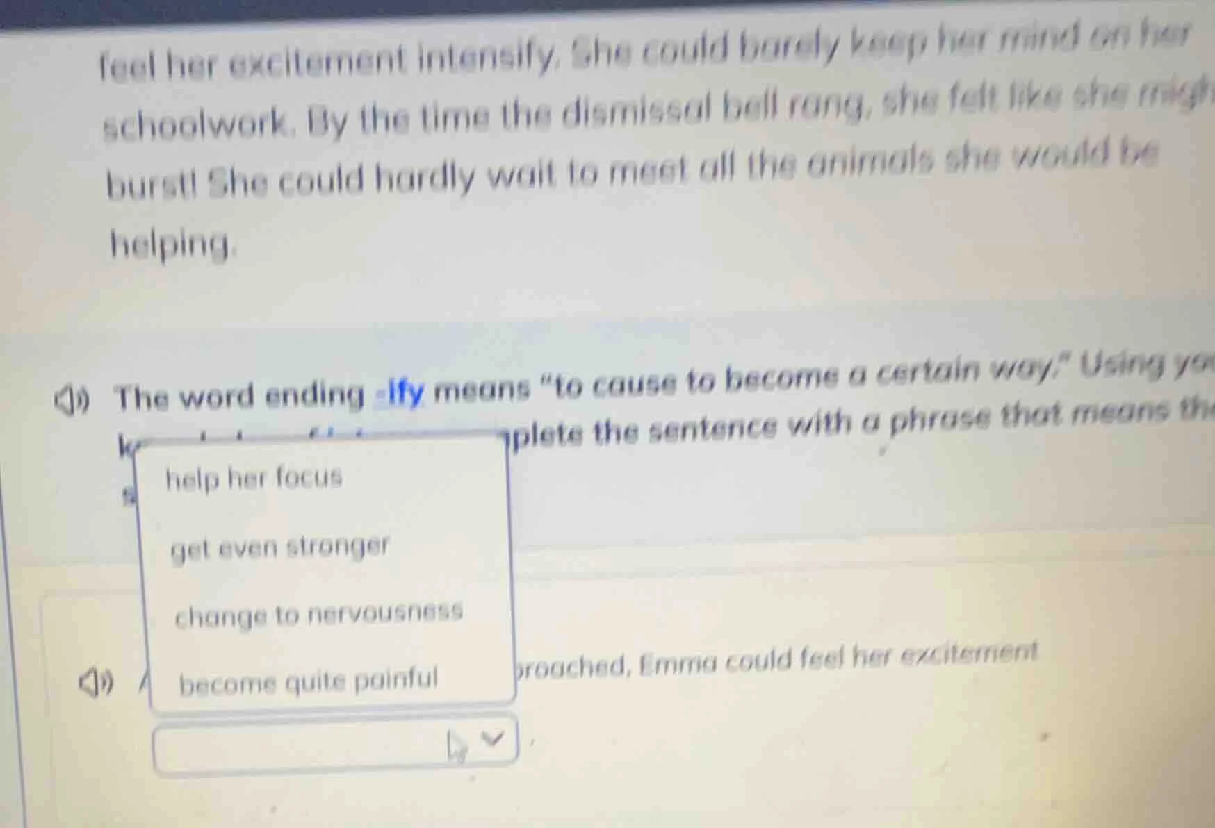 feel her excitement intensify. she could barely keep her mind on her sc…