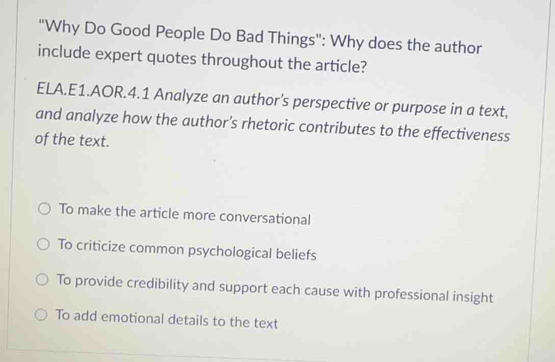 \why do good people do bad things\: why does the author include expert …