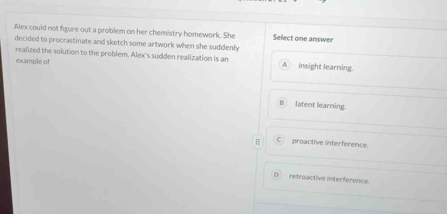 alex could not figure out a problem on her chemistry homework. she deci…