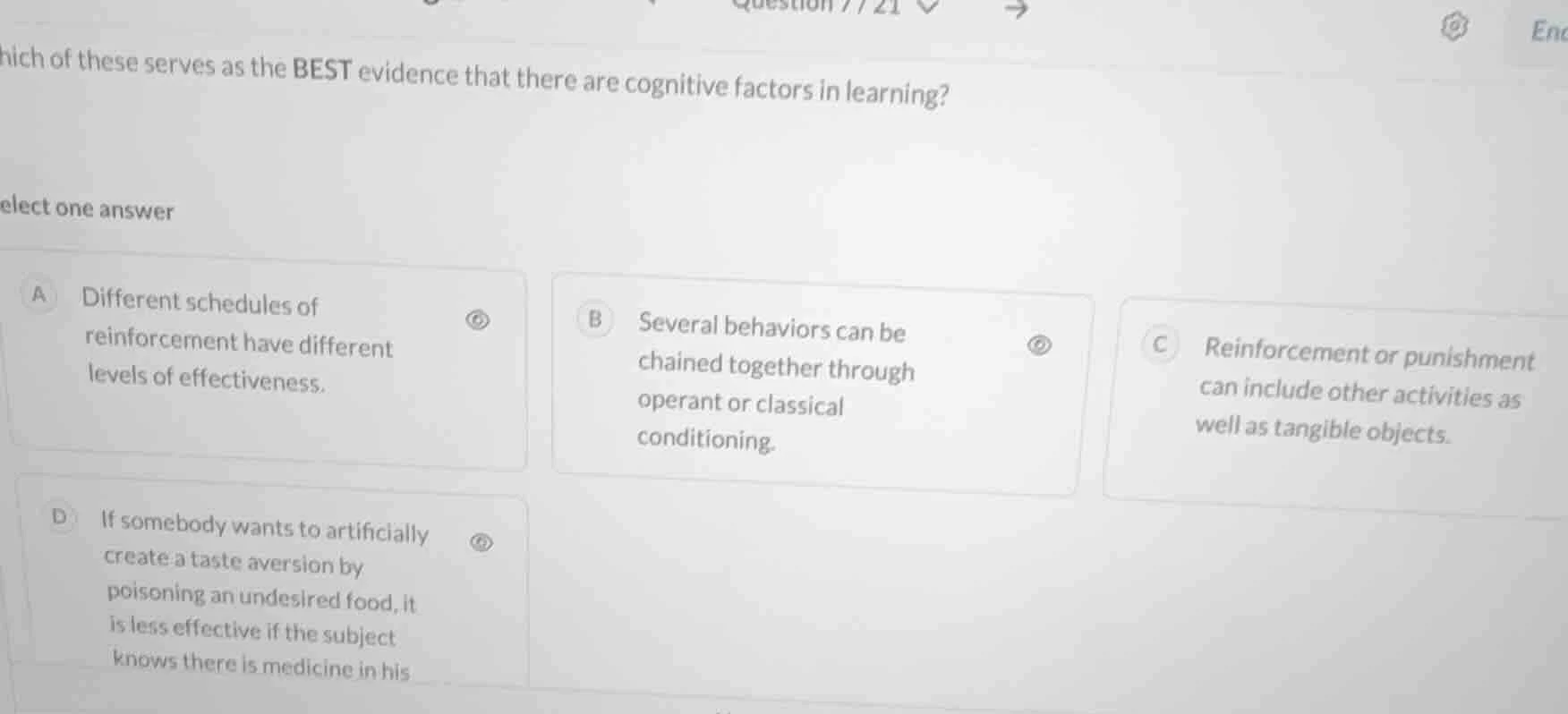 hich of these serves as the best evidence that there are cognitive fact…