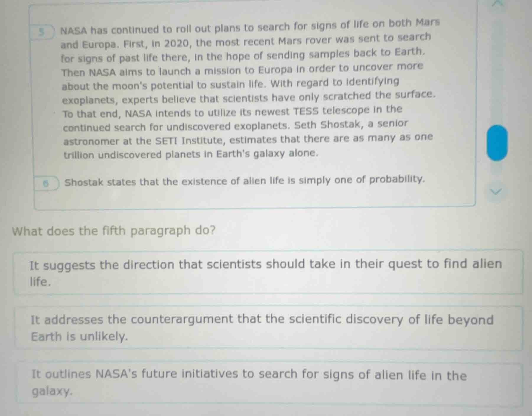 5 nasa has continued to roll out plans to search for signs of life on b…