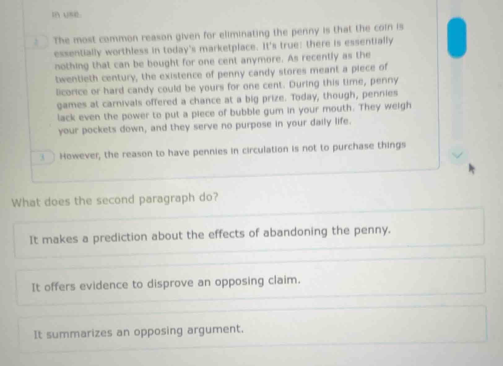 the most common reason given for eliminating the penny is that the coin…