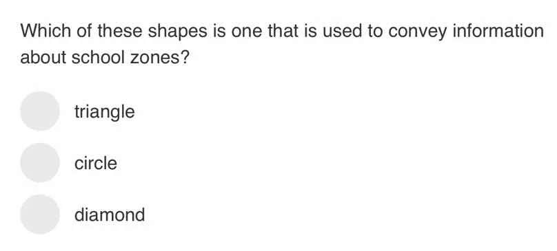 which of these shapes is one that is used to convey information about s…