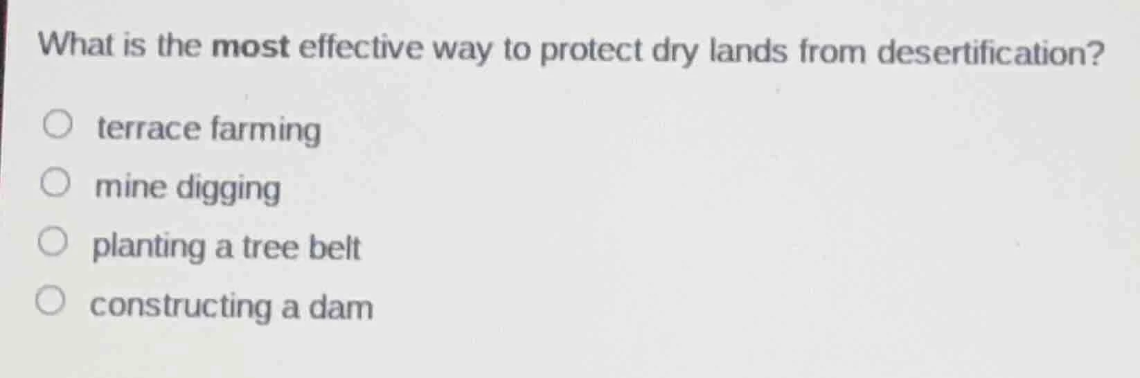 what is the most effective way to protect dry lands from desertificatio…