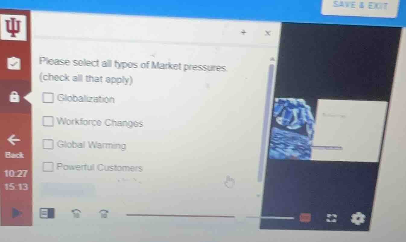 please select all types of market pressures. (check all that apply) glo…