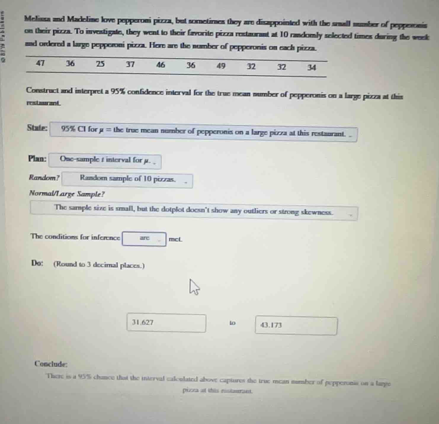 melissa and madeline love pepperoni pizza, but sometimes they are disap…