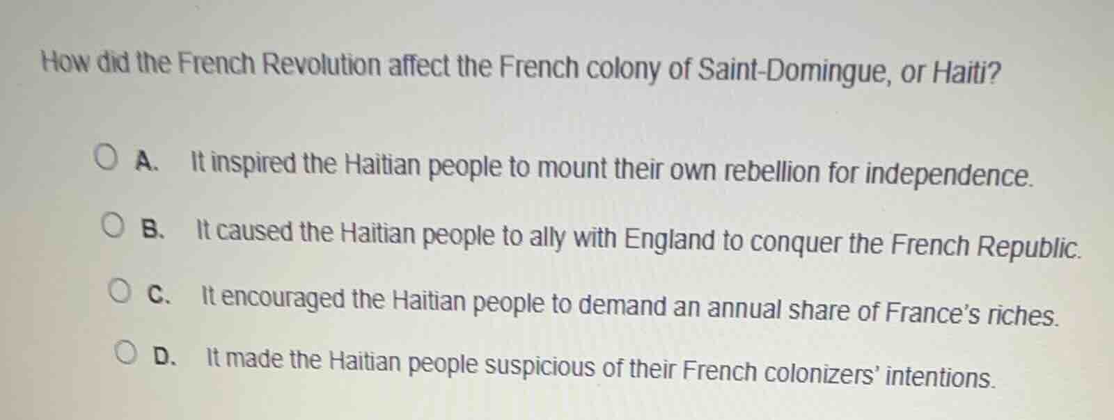 how did the french revolution affect the french colony of saint - domin…