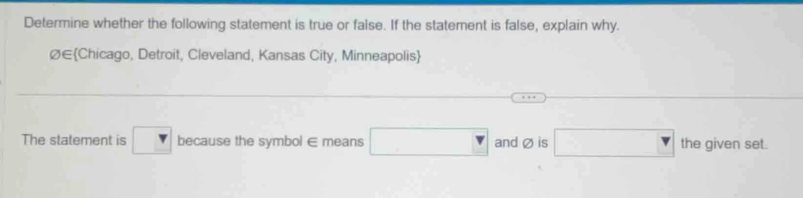 determine whether the following statement is true or false. if the stat…