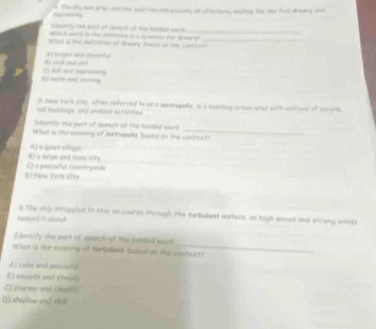 7. the sky was gray, and the sun only peeked grudgingly at afternoon, m…