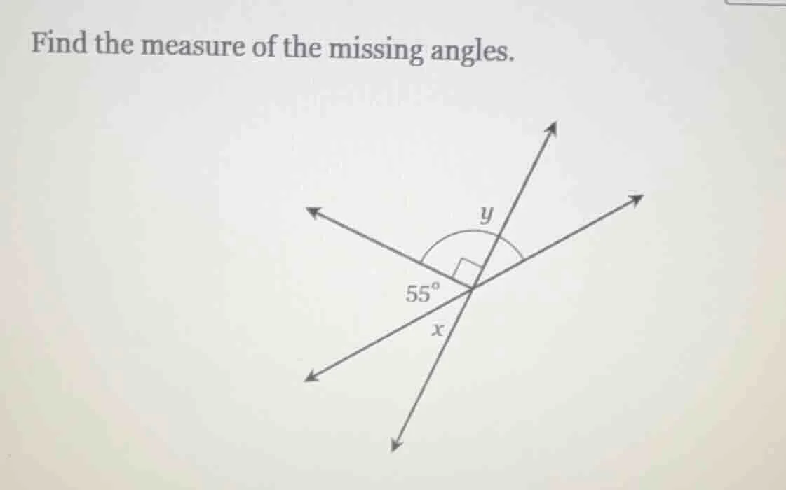 find the measure of the missing angles.