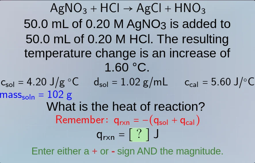agno₃ + hcl → agcl + hno₃ 50.0 ml of 0.20 m agno₃ is added to 50.0 ml o…