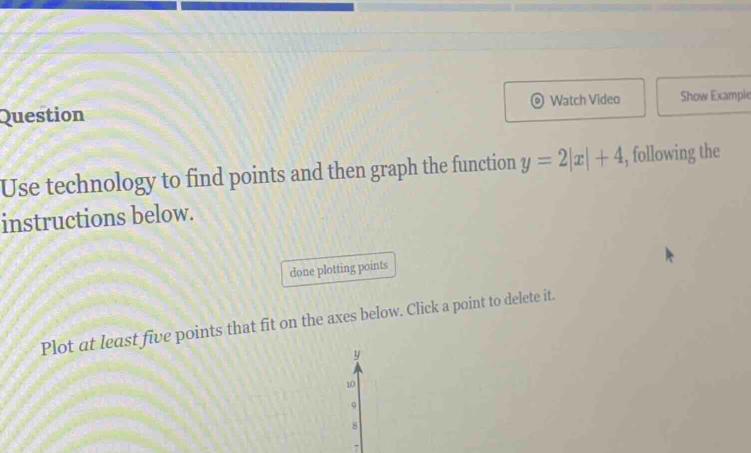 question use technology to find points and then graph the function $y =…
