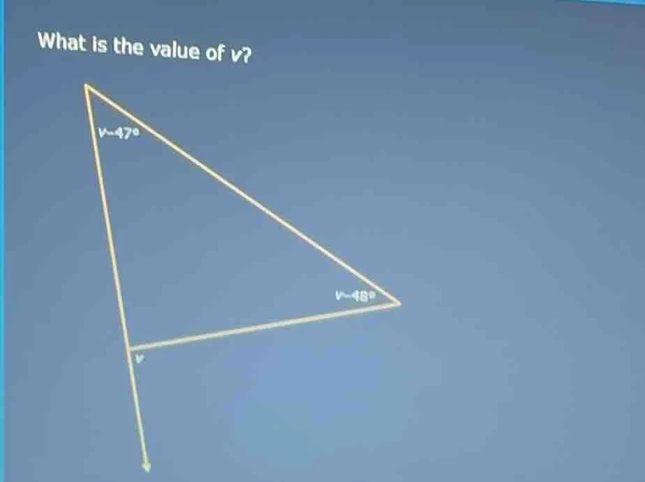 what is the value of v?