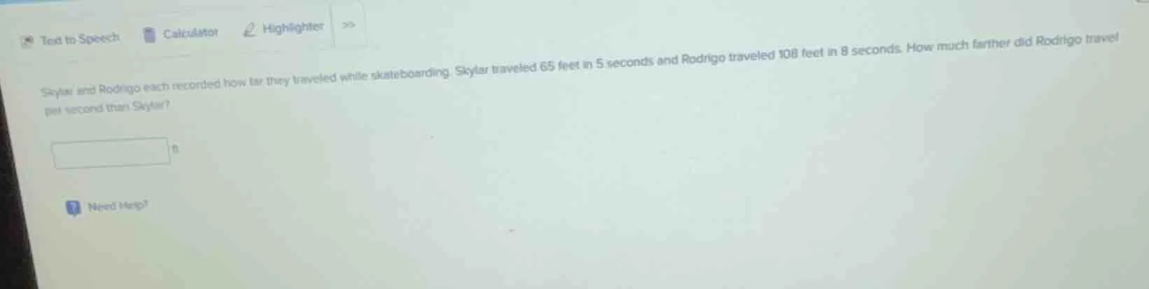 skylar and rodrigo each recorded how far they traveled while skateboard…