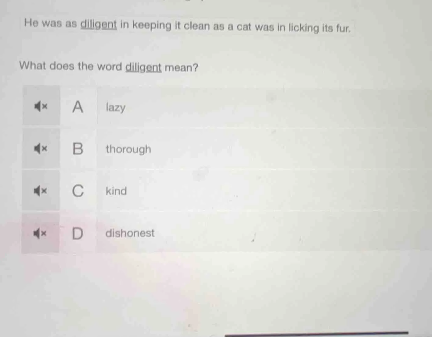 he was as diligent in keeping it clean as a cat was in licking its fur.…