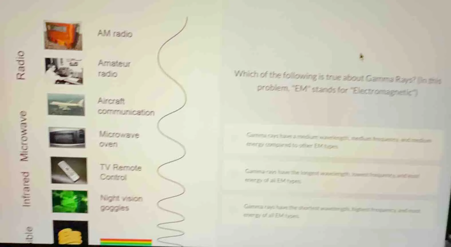 which of the following is true about gamma rays? (in this problem, \em\…