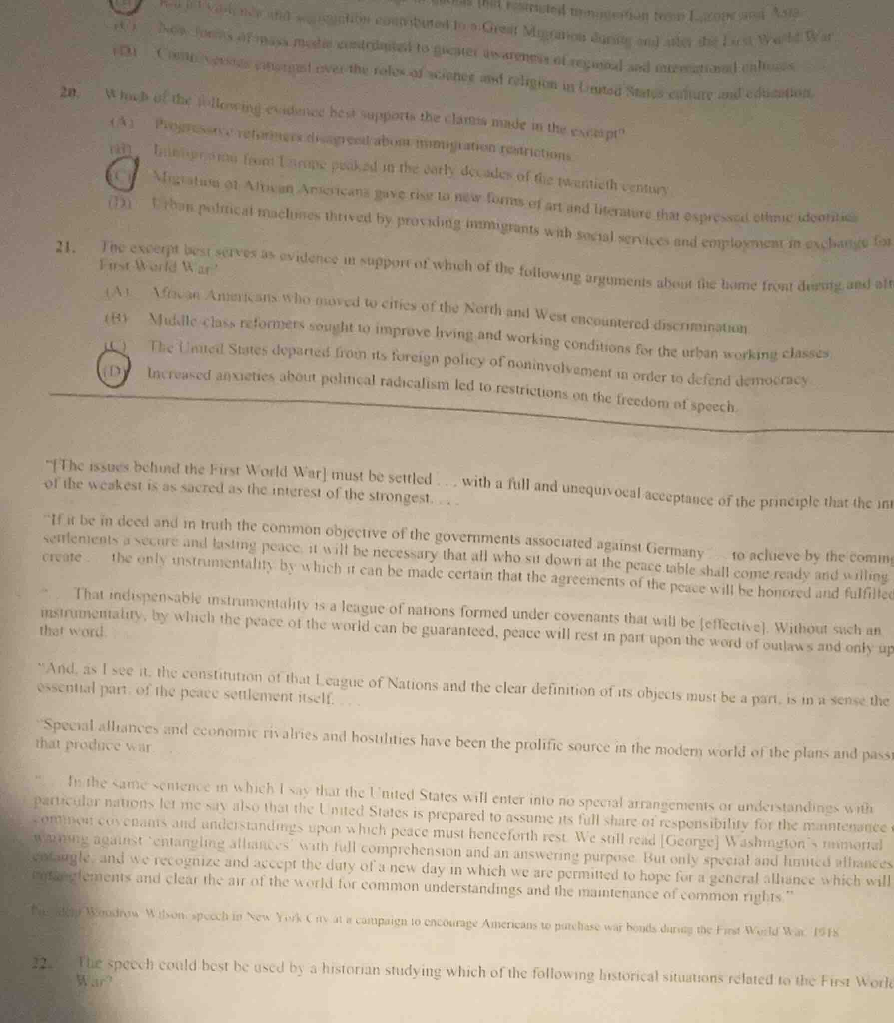 20. which of the following evidence best supports the claims made in th…