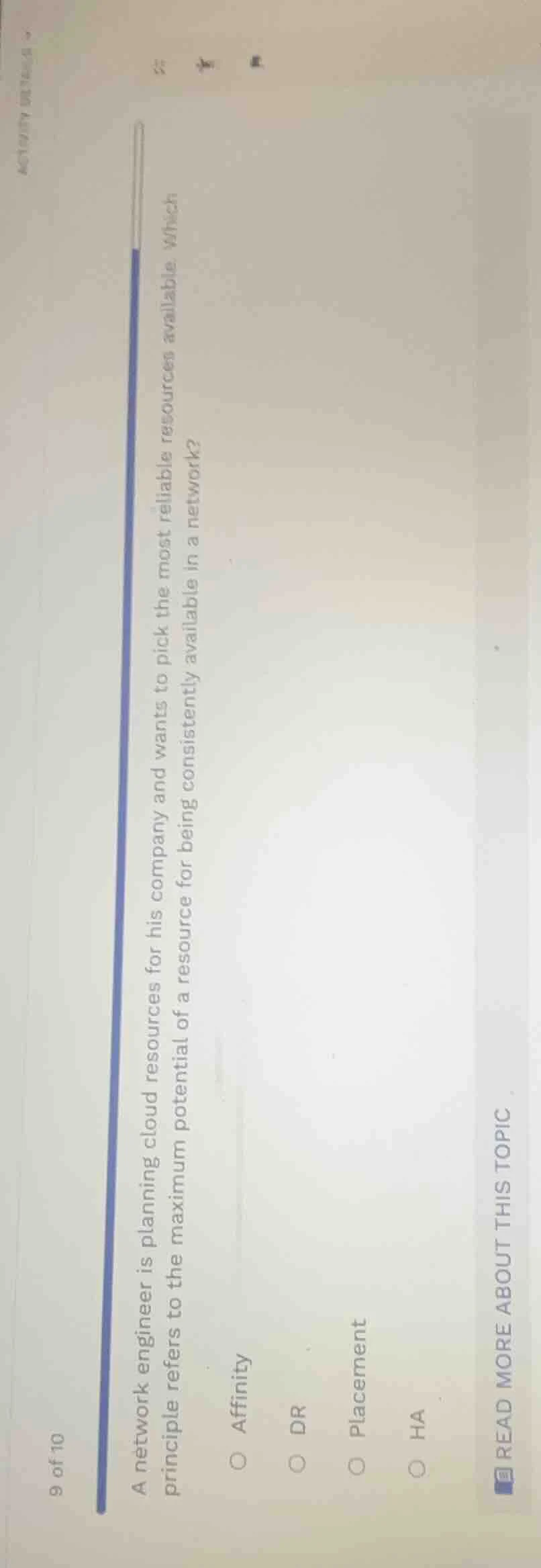 a network engineer is planning cloud resources for his company and want…