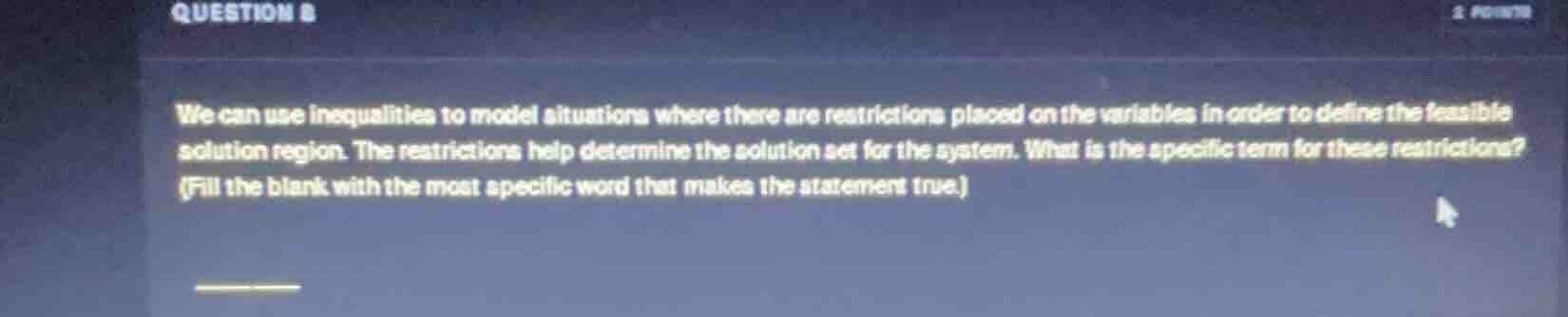 we can use inequalities to model situations where there are restriction…