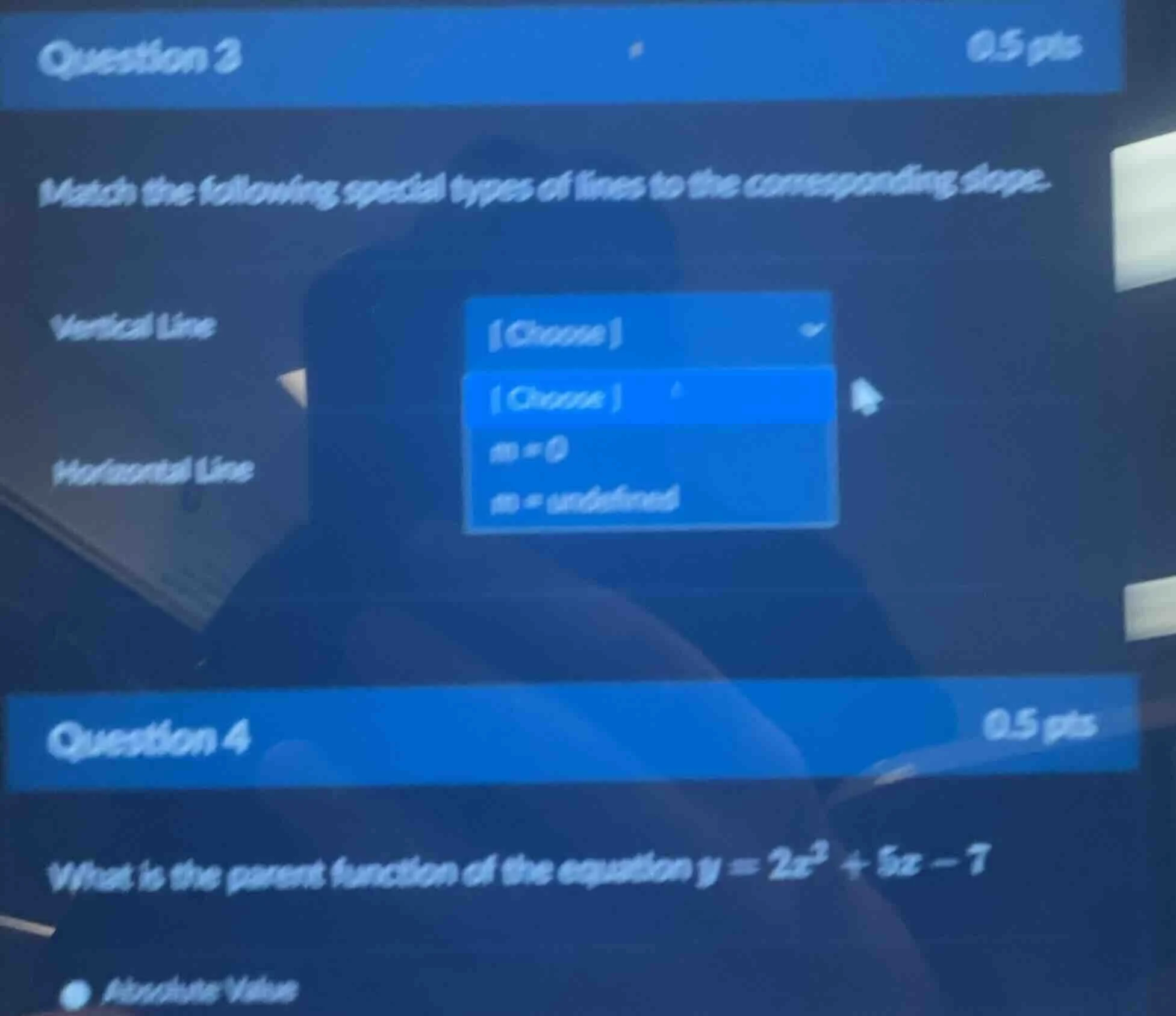 question 3 0.5 pts match the following special types of lines to the co…