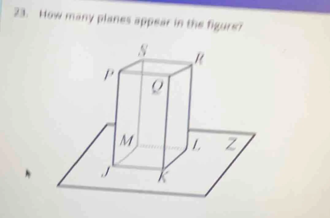 23. how many planes appear in the figure?