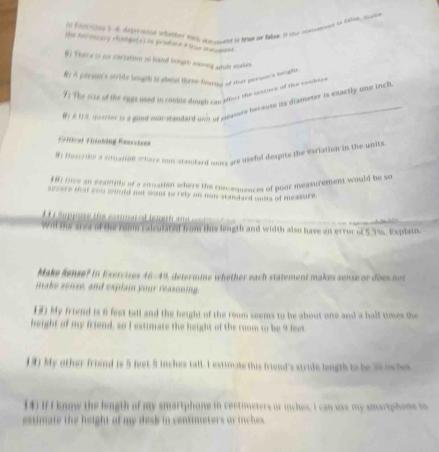 in exercises 5–8, determine whether each statement is true or false. if…