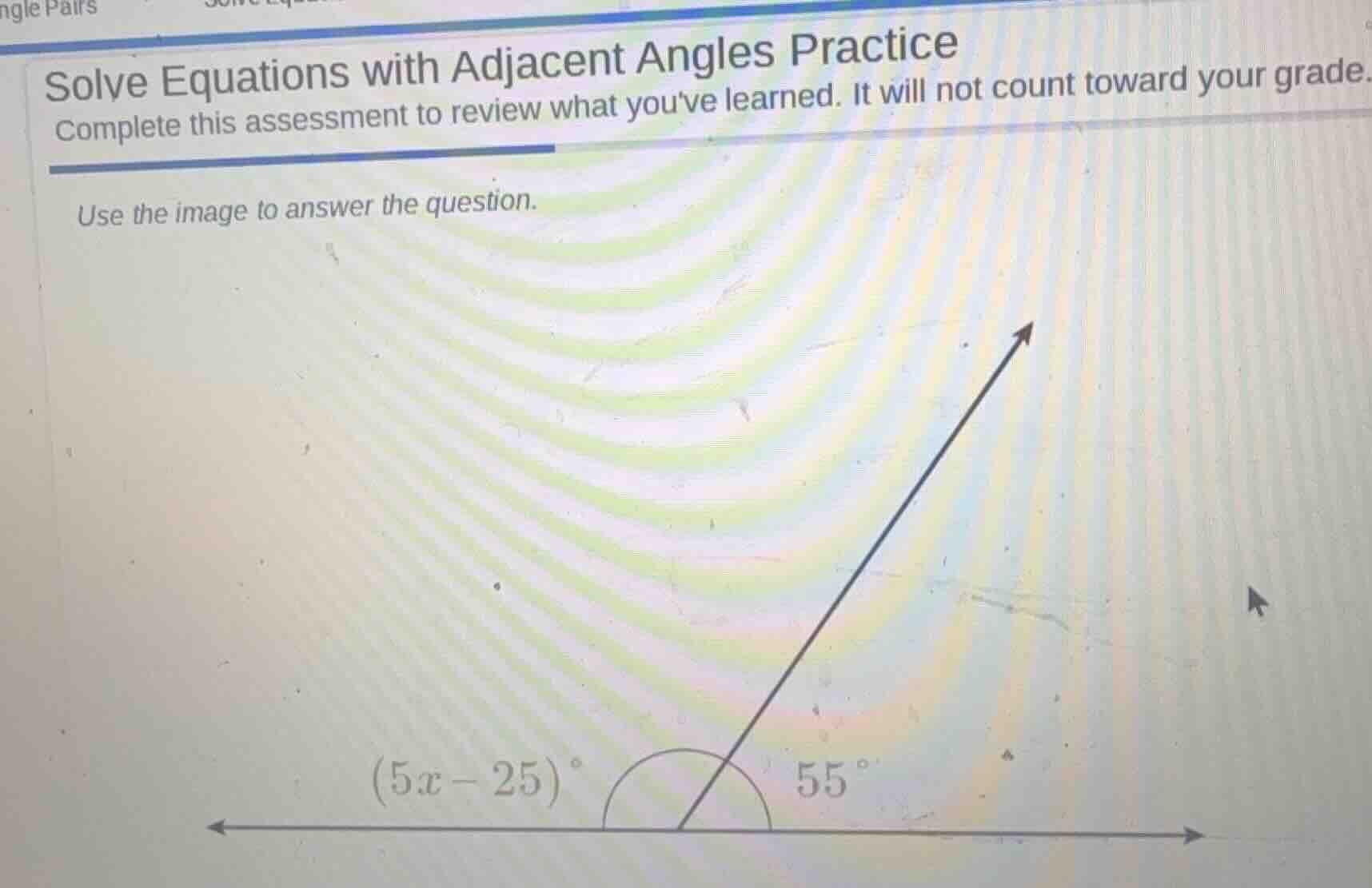 solve equations with adjacent angles practice complete this assessment …