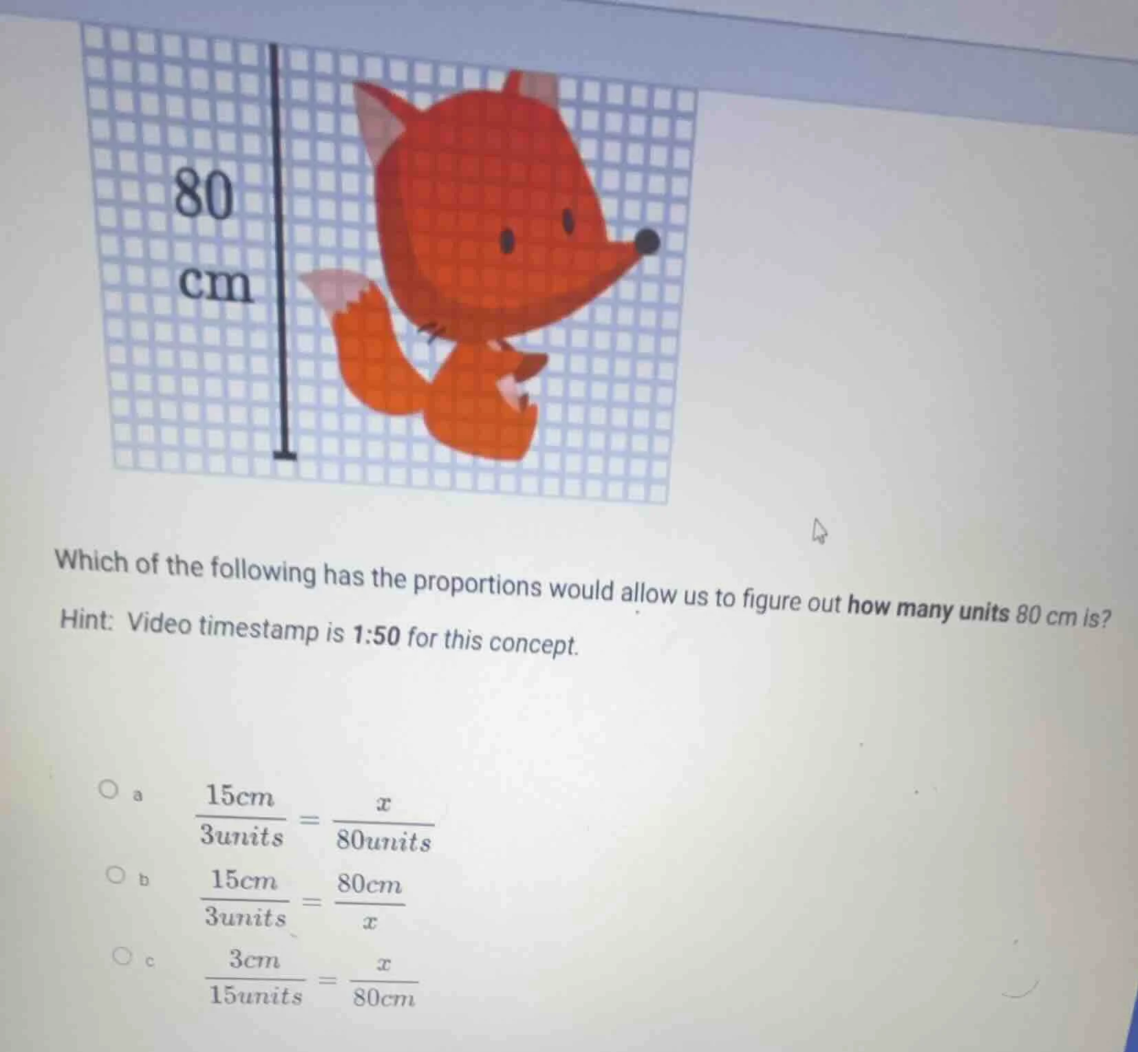 which of the following has the proportions would allow us to figure out…