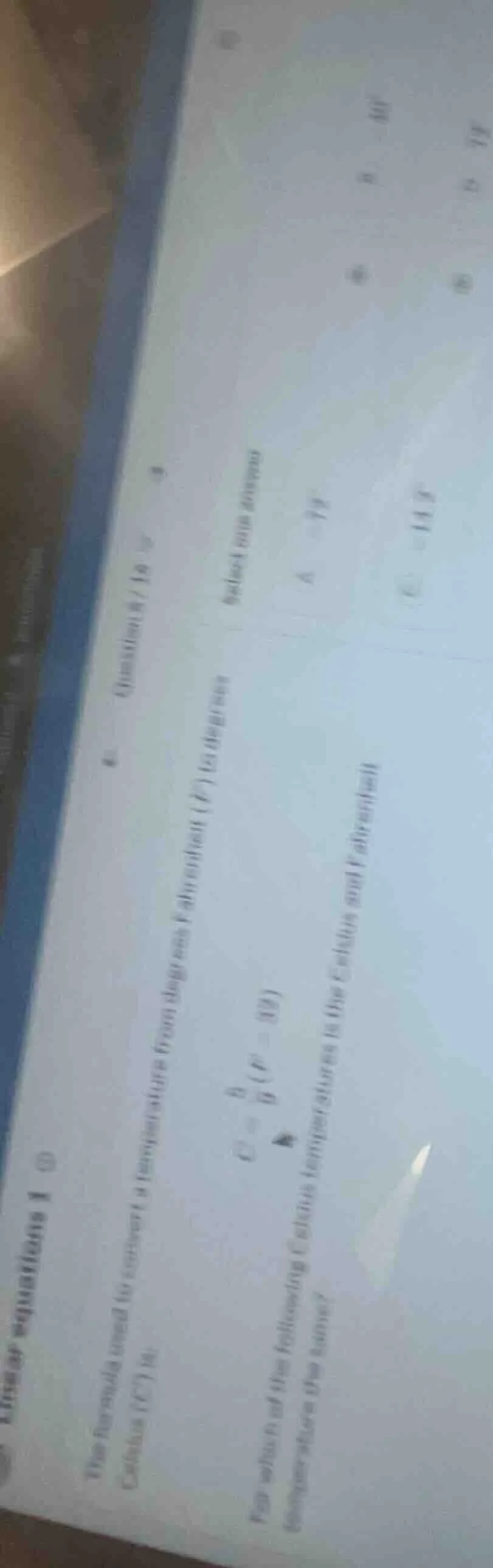 the formula used to convert a temperature from degrees fahrenheit (°f) …