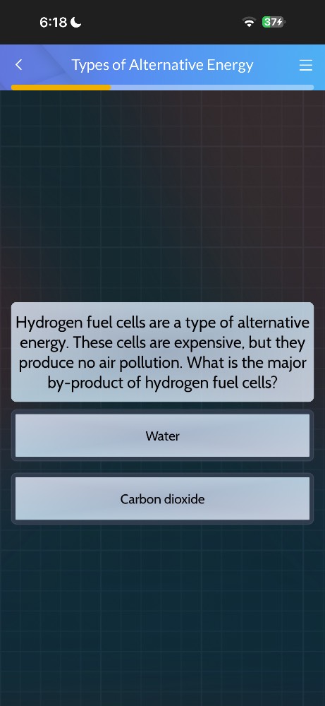 hydrogen fuel cells are a type of alternative energy. these cells are e…