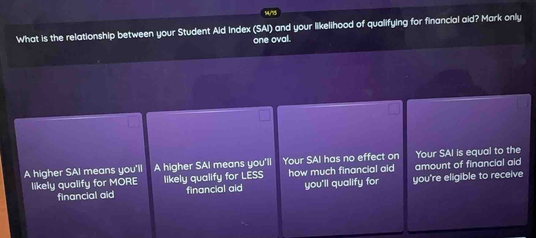 what is the relationship between your student aid index (sai) and your …