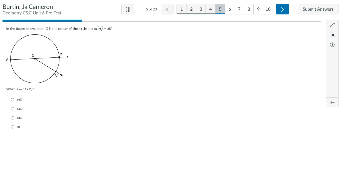 in the figure below, point o is the center of the circle and ( mwidehat…