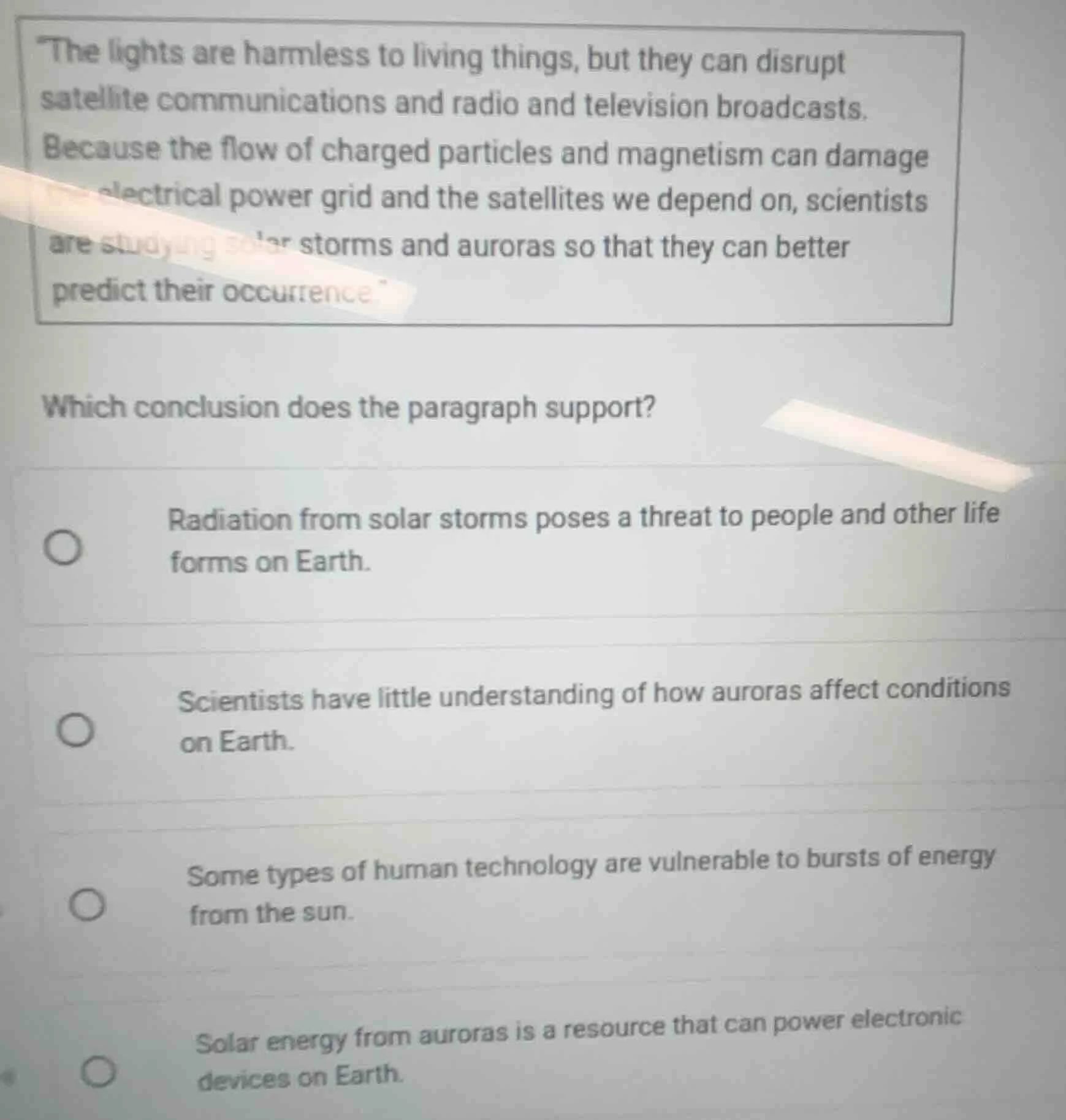 the lights are harmless to living things, but they can disrupt satellit…