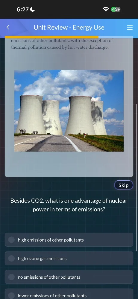 unit review - energy use emissions of other pollutants, with the except…