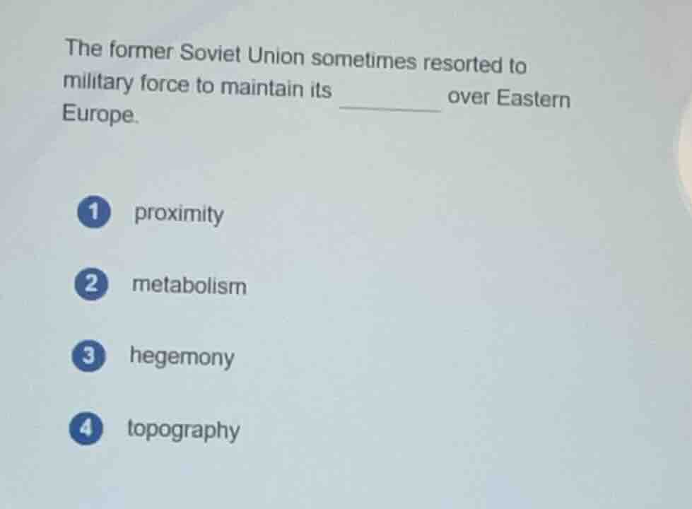 the former soviet union sometimes resorted to military force to maintai…