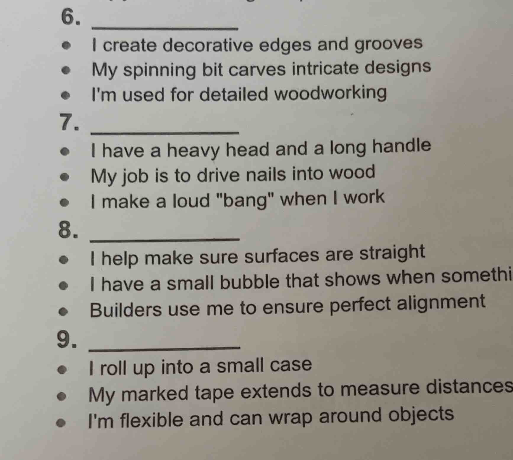 6. - i create decorative edges and grooves - my spinning bit carves int…