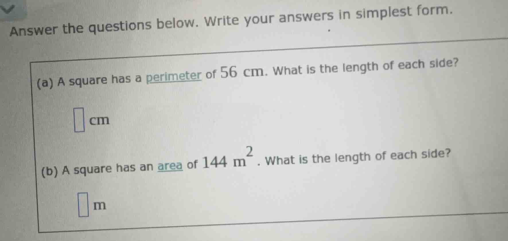 answer the questions below. write your answers in simplest form. (a) a …