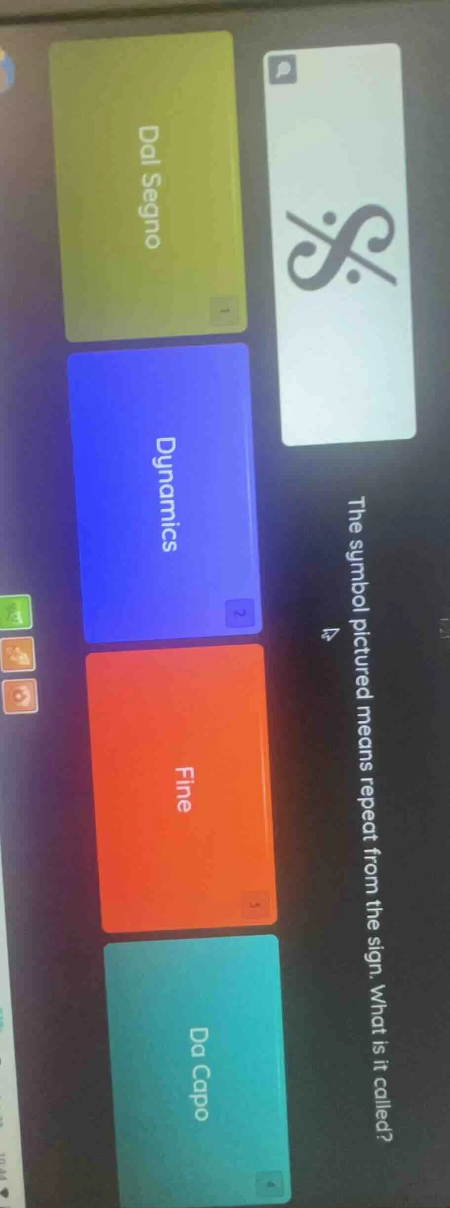 the symbol pictured means repeat from the sign. what is it called? dal …