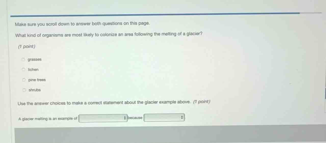 make sure you scroll down to answer both questions on this page. what k…