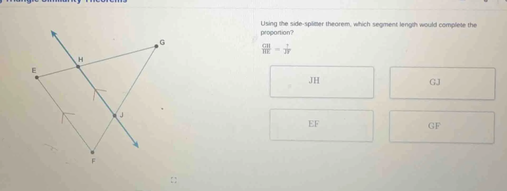 using the side - splitter theorem, which segment length would complete …