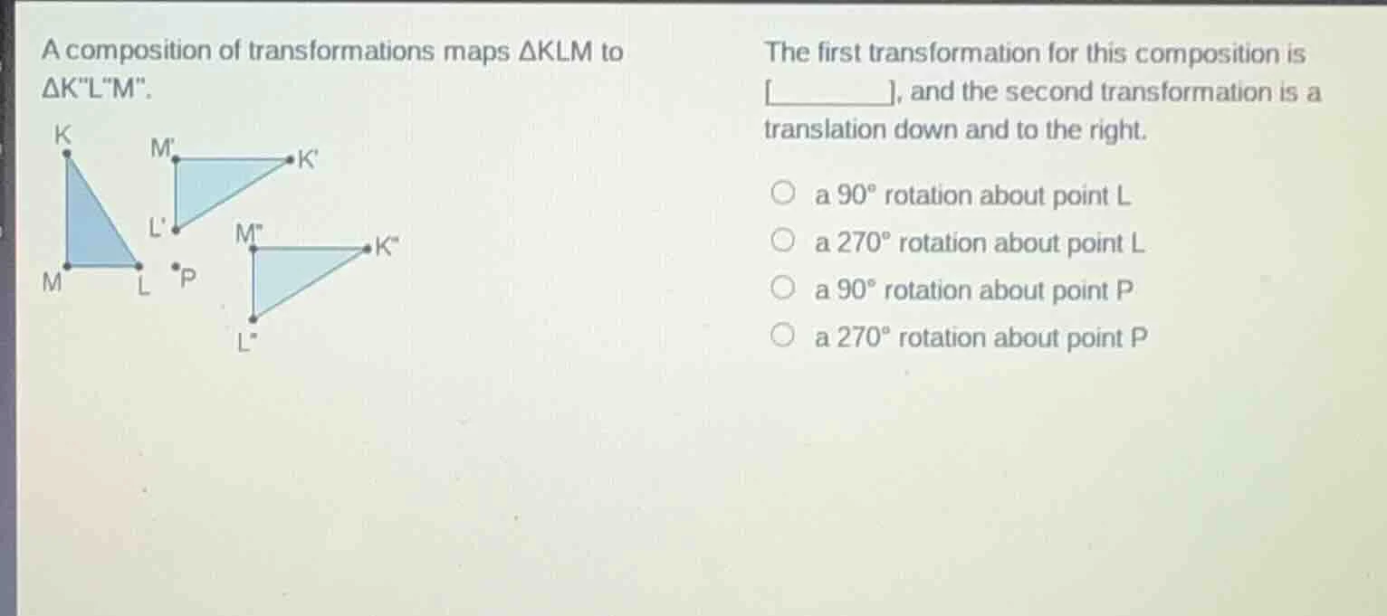 a composition of transformations maps δklm to δk\l\m\. the first transf…