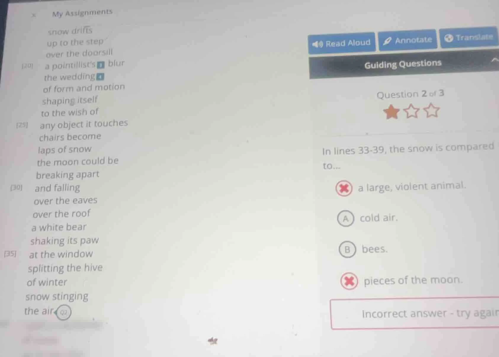 my assignments snow drifts up to the step over the doorsill 20 a pointi…