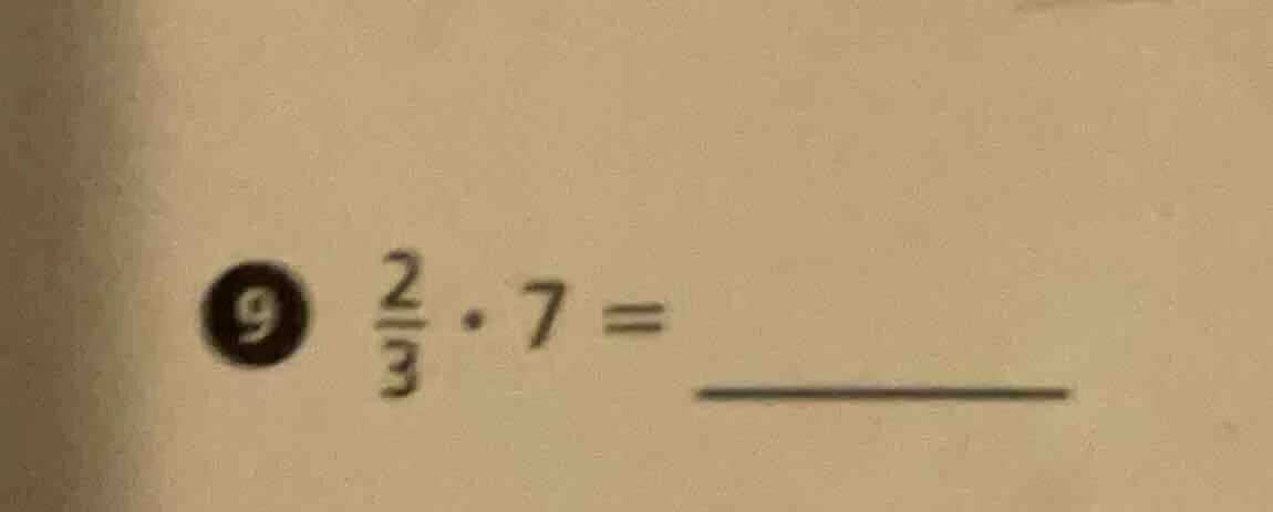 9 \\frac{2}{3} \\cdot 7 =