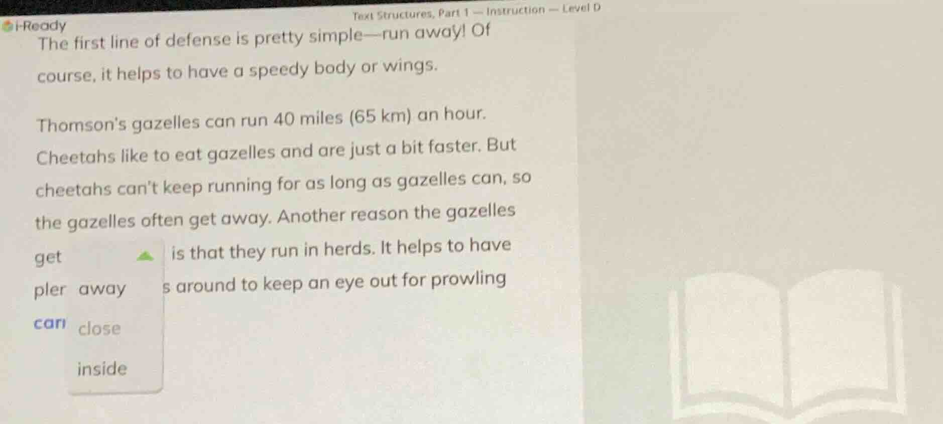 text structures, part 1 — instruction — level d the first line of defen…