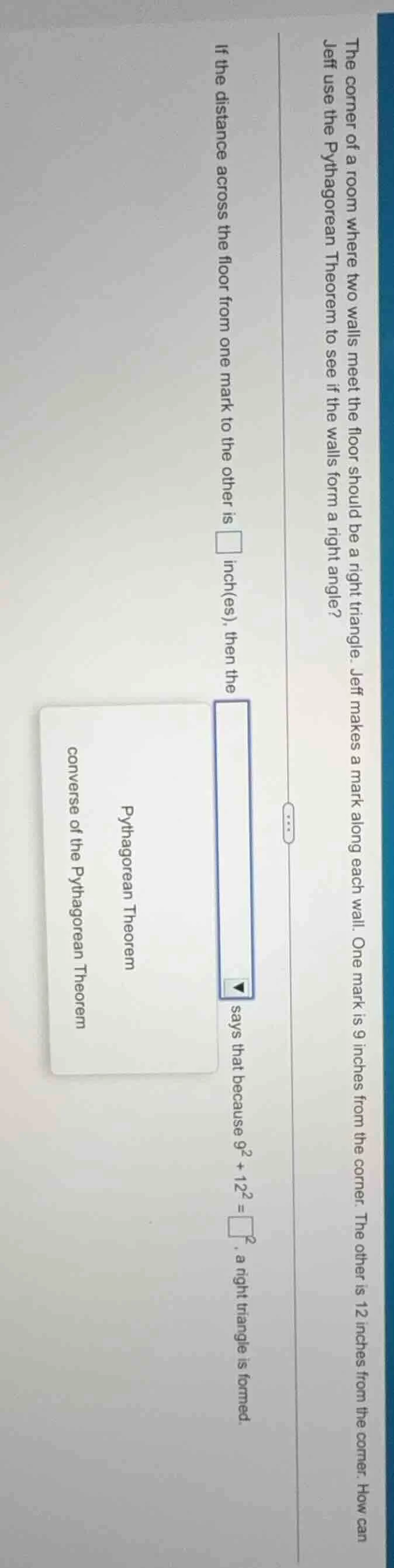 the corner of a room where two walls meet the floor should be a right t…