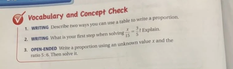 vocabulary and concept check 1. writing describe two ways you can use a…
